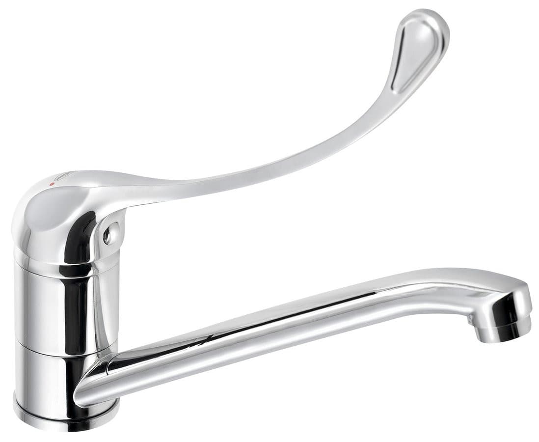 AQUALINE 35 bateria kuchenna medyczna z dźwignią chrom SENIOR